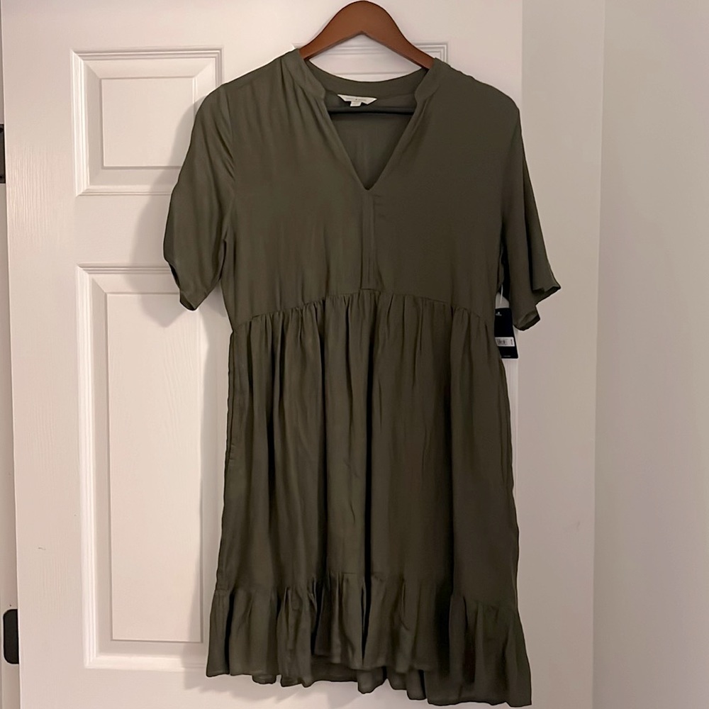 NWT Lucky Brand Green Dress with pockets